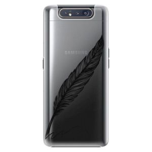 Plastové puzdro iSaprio - Writing By Feather - black - Samsung Galaxy A80 vyobraziť