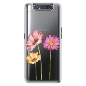 Plastové puzdro iSaprio - Three Flowers - Samsung Galaxy A80 vyobraziť
