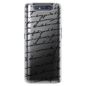 Plastové puzdro iSaprio - Handwriting 01 - black - Samsung Galaxy A80 vyobraziť
