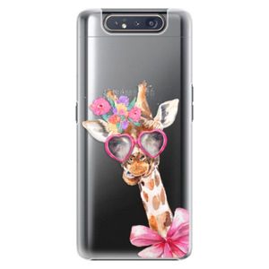 Plastové puzdro iSaprio - Lady Giraffe - Samsung Galaxy A80 vyobraziť