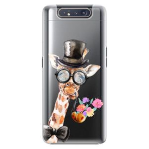 Plastové puzdro iSaprio - Sir Giraffe - Samsung Galaxy A80 vyobraziť