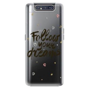 Plastové puzdro iSaprio - Follow Your Dreams - black - Samsung Galaxy A80 vyobraziť