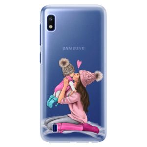 Plastové puzdro iSaprio - Kissing Mom - Brunette and Girl - Samsung Galaxy A10 vyobraziť