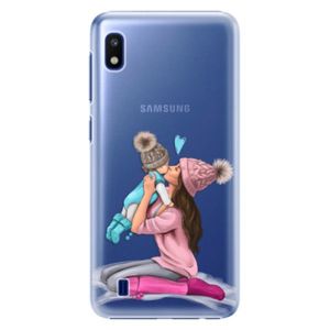 Plastové puzdro iSaprio - Kissing Mom - Brunette and Boy - Samsung Galaxy A10 vyobraziť