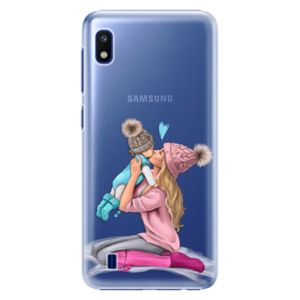 Plastové puzdro iSaprio - Kissing Mom - Blond and Boy - Samsung Galaxy A10 vyobraziť