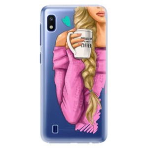 Plastové puzdro iSaprio - My Coffe and Blond Girl - Samsung Galaxy A10 vyobraziť