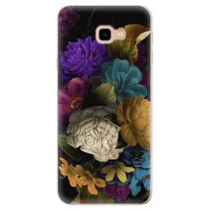 Odolné silikónové puzdro iSaprio - Dark Flowers - Samsung Galaxy J4+ vyobraziť
