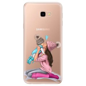 Odolné silikónové puzdro iSaprio - Kissing Mom - Brunette and Boy - Samsung Galaxy J4+ vyobraziť