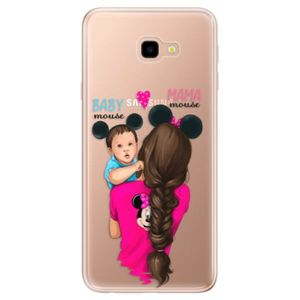 Odolné silikónové puzdro iSaprio - Mama Mouse Brunette and Boy - Samsung Galaxy J4+ vyobraziť