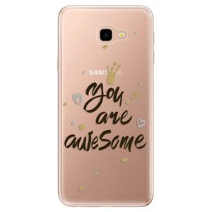 Odolné silikónové puzdro iSaprio - You Are Awesome - black - Samsung Galaxy J4+ vyobraziť