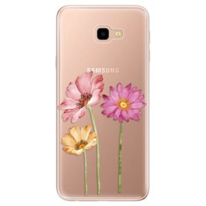 Odolné silikónové puzdro iSaprio - Three Flowers - Samsung Galaxy J4+ vyobraziť
