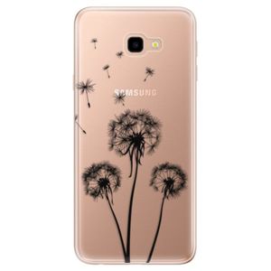 Odolné silikónové puzdro iSaprio - Three Dandelions - black - Samsung Galaxy J4+ vyobraziť