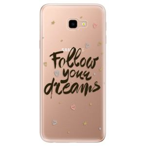 Odolné silikónové puzdro iSaprio - Follow Your Dreams - black - Samsung Galaxy J4+ vyobraziť