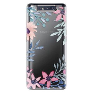 Odolné silikónové puzdro iSaprio - Leaves and Flowers - Samsung Galaxy A80 vyobraziť