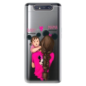 Odolné silikónové puzdro iSaprio - Mama Mouse Brunette and Girl - Samsung Galaxy A80 vyobraziť