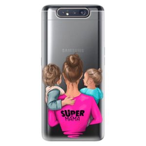 Odolné silikónové puzdro iSaprio - Super Mama - Boy and Girl - Samsung Galaxy A80 vyobraziť