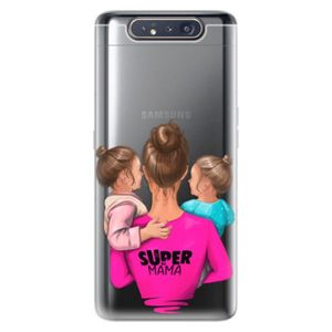 Odolné silikónové puzdro iSaprio - Super Mama - Two Girls - Samsung Galaxy A80 vyobraziť