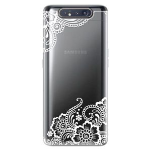 Odolné silikónové puzdro iSaprio - White Lace 02 - Samsung Galaxy A80 vyobraziť