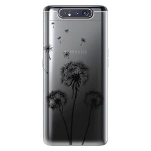 Odolné silikónové puzdro iSaprio - Three Dandelions - black - Samsung Galaxy A80 vyobraziť