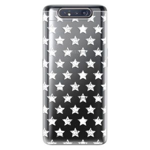 Odolné silikónové puzdro iSaprio - Stars Pattern - white - Samsung Galaxy A80 vyobraziť