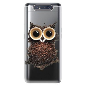 Odolné silikónové puzdro iSaprio - Owl And Coffee - Samsung Galaxy A80 vyobraziť