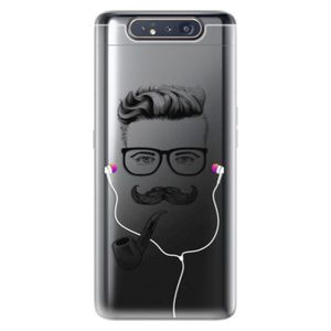 Odolné silikónové puzdro iSaprio - Man With Headphones 01 - Samsung Galaxy A80 vyobraziť