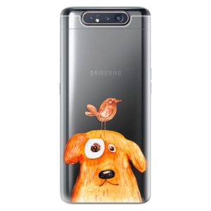 Odolné silikónové puzdro iSaprio - Dog And Bird - Samsung Galaxy A80 vyobraziť