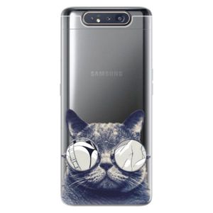 Odolné silikónové puzdro iSaprio - Crazy Cat 01 - Samsung Galaxy A80 vyobraziť
