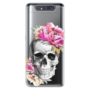 Odolné silikónové puzdro iSaprio - Pretty Skull - Samsung Galaxy A80 vyobraziť