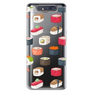 Odolné silikónové puzdro iSaprio - Sushi Pattern - Samsung Galaxy A80 vyobraziť
