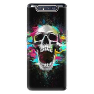 Odolné silikónové puzdro iSaprio - Skull in Colors - Samsung Galaxy A80 vyobraziť
