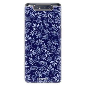 Odolné silikónové puzdro iSaprio - Blue Leaves 05 - Samsung Galaxy A80 vyobraziť