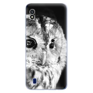 Odolné silikónové puzdro iSaprio - BW Owl - Samsung Galaxy A10 vyobraziť