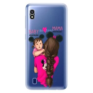 Odolné silikónové puzdro iSaprio - Mama Mouse Brunette and Girl - Samsung Galaxy A10 vyobraziť