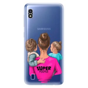 Odolné silikónové puzdro iSaprio - Super Mama - Boy and Girl - Samsung Galaxy A10 vyobraziť