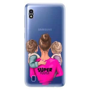 Odolné silikónové puzdro iSaprio - Super Mama - Two Boys - Samsung Galaxy A10 vyobraziť