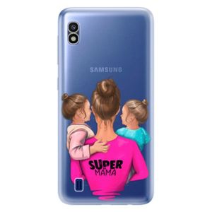 Odolné silikónové puzdro iSaprio - Super Mama - Two Girls - Samsung Galaxy A10 vyobraziť
