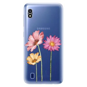 Odolné silikónové puzdro iSaprio - Three Flowers - Samsung Galaxy A10 vyobraziť