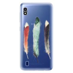 Odolné silikónové puzdro iSaprio - Three Feathers - Samsung Galaxy A10 vyobraziť