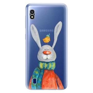 Odolné silikónové puzdro iSaprio - Rabbit And Bird - Samsung Galaxy A10 vyobraziť