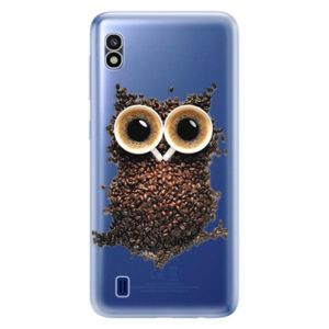 Odolné silikónové puzdro iSaprio - Owl And Coffee - Samsung Galaxy A10 vyobraziť