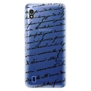 Odolné silikónové puzdro iSaprio - Handwriting 01 - black - Samsung Galaxy A10 vyobraziť