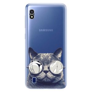 Odolné silikónové puzdro iSaprio - Crazy Cat 01 - Samsung Galaxy A10 vyobraziť