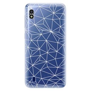 Odolné silikónové puzdro iSaprio - Abstract Triangles 03 - white - Samsung Galaxy A10 vyobraziť