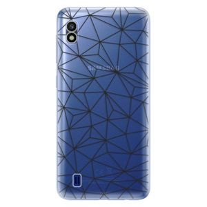 Odolné silikónové puzdro iSaprio - Abstract Triangles 03 - black - Samsung Galaxy A10 vyobraziť