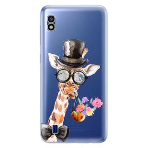 Odolné silikónové puzdro iSaprio - Sir Giraffe - Samsung Galaxy A10 vyobraziť
