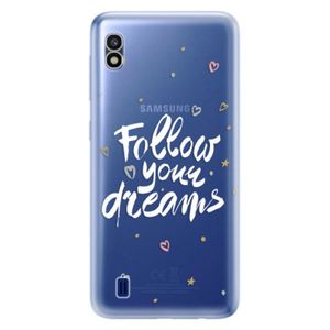 Odolné silikónové puzdro iSaprio - Follow Your Dreams - white - Samsung Galaxy A10 vyobraziť