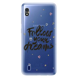 Odolné silikónové puzdro iSaprio - Follow Your Dreams - black - Samsung Galaxy A10 vyobraziť