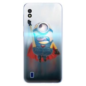 Odolné silikónové puzdro iSaprio - Mimons Superman 02 - Samsung Galaxy A10 vyobraziť