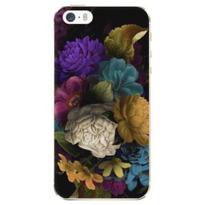 Odolné silikónové puzdro iSaprio - Dark Flowers - iPhone 5/5S/SE vyobraziť